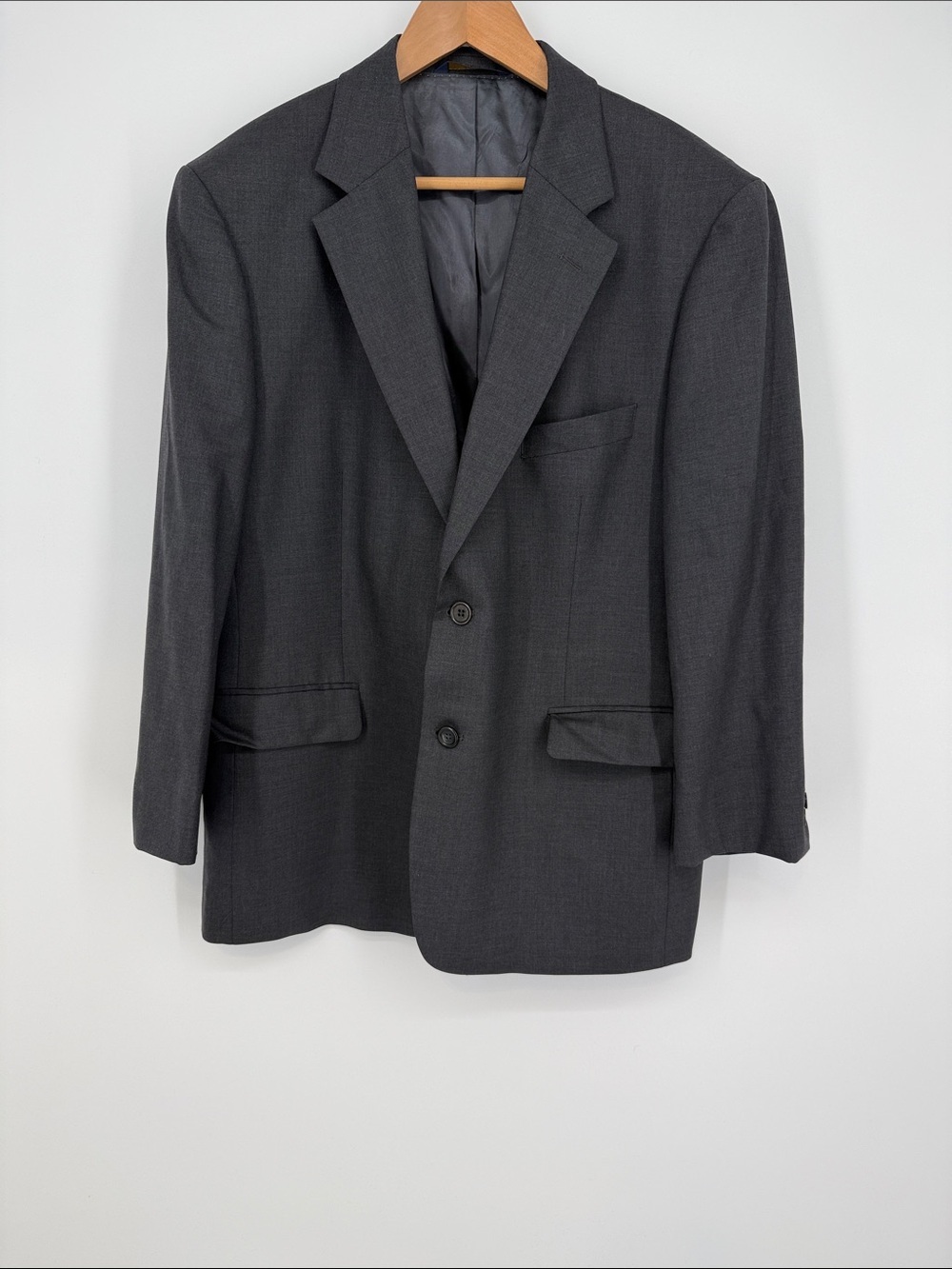 Brooks Brothers Charcoal Gray Two-Button Sport Coat Size 44S